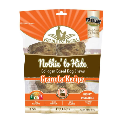 Fieldcrest Farms Nothin' To Hide Flip Chips Dog Treat Granola, 1ea/8 pk - Petsplace.store