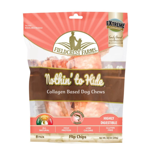 Fieldcrest Farms Nothin' To Hide Flip Chips Dog Treat Salmon, 1ea/8 pk - Petsplace.store