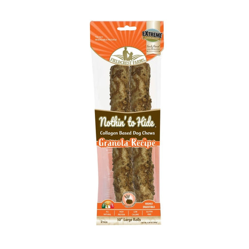 Fieldcrest Farms Nothin' To Hide Roll Dog Treat Granola, 1ea/LG, 10 in - Petsplace.store