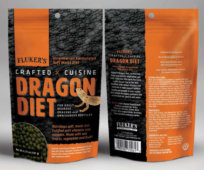 Fluker's Crafted Cuisine Adult Bearded Dragon Diet Dry Food 1ea/6.75 oz - Petsplace.store