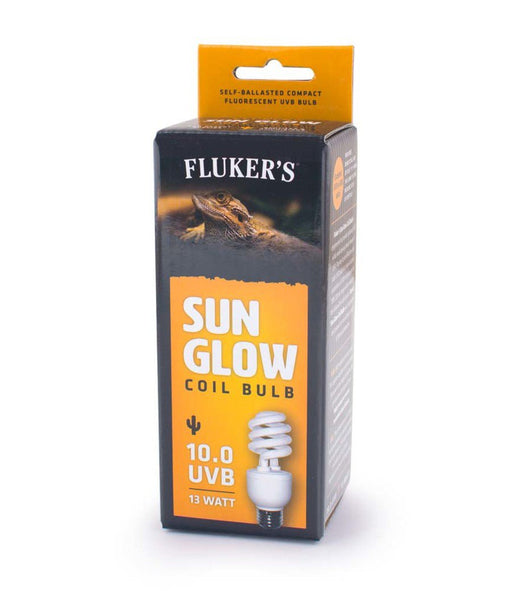 Fluker's Sun Glow 10.0 UVB Desert Coil Bulb White 1ea/13 W - Petsplace.store