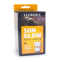 Fluker's Sun Glow 10.0 UVB Desert Coil Bulb White 1ea/26 W - Petsplace.store