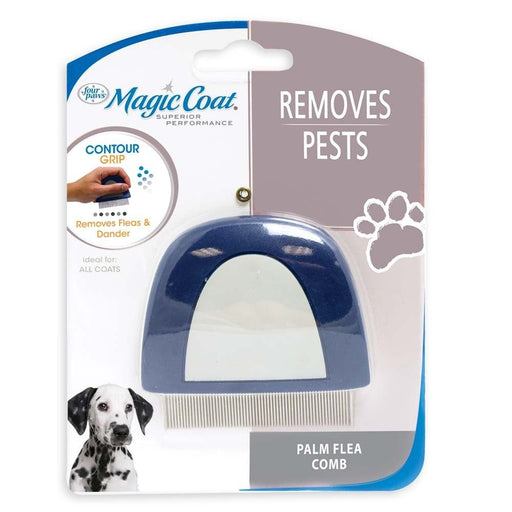 Four Paws Magic Coat Professional Series Palm Flea Comb for Dogs Palm Flea Comb 1ea/One Size - Petsplace.store