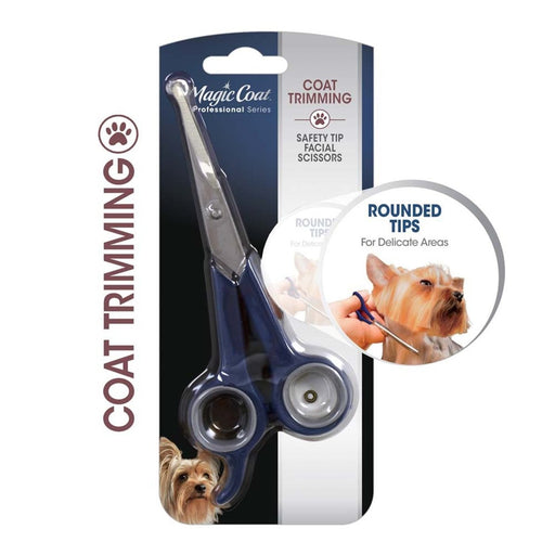 Four Paws Magic Coat Professional Series Safety Tip Facial Dog Trimming Scissors Saftey Tip Facial Scissors 1ea/One Size - Petsplace.store