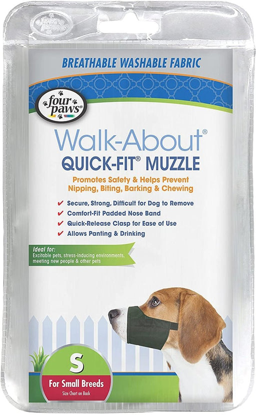 Four Paws Walk - About Quick - Fit Dog Muzzle 1ea/2 - SMall - Petsplace.store