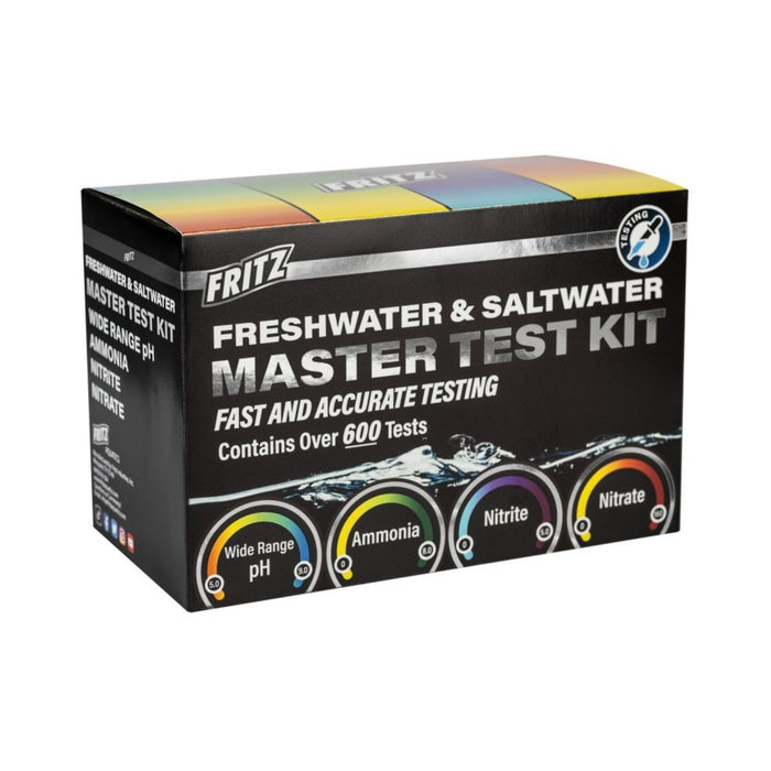 Fritz Freshwater and Saltwater Master Test Kit 1ea/One Size - Petsplace.store