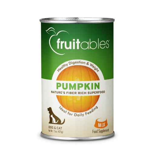 Fruitables Healthy Digestion & Weight Canned Pumpkin Supplement 1ea/15 oz - Petsplace.store