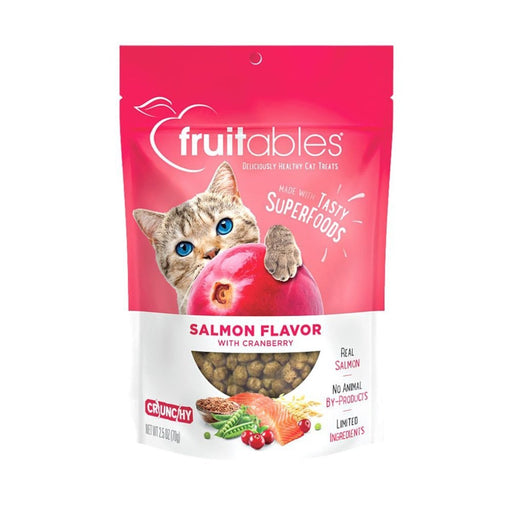 Fruitables Limited Ingredient Crunchy Cat Treats Salmon w/Cranberry 1ea/2.5 oz - Petsplace.store