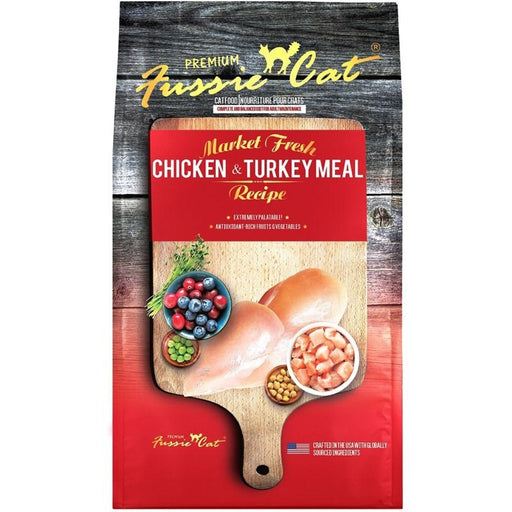 **Fussie Cat 10Lb Chicken Turkey Market Fresh - Petsplace.store