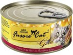 **Fussie Cat Gold Chicken Beef Pumpkin soup 2.82oz.(Case of 24) - Petsplace.store