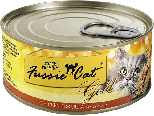 **Fussie Cat Gold Chicken Gravy 2.82oz. (Case of 24) - Petsplace.store