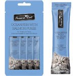 **Fussie Cat Puree Oceanfish Salmon 2oz/18count - Petsplace.store