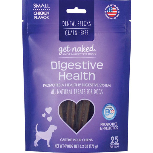 Get Naked Digestive Health Grain - Free Dental Stick Dog Treats Chicken 1ea/6.2 oz, SM - Petsplace.store