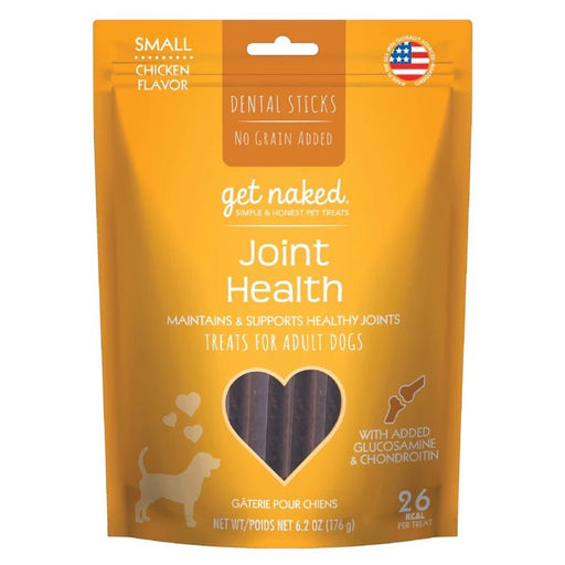 Get Naked Joint Health Grain - Free Dental Stick Dog Treats Chicken 1ea/6.2 oz, SM - Petsplace.store