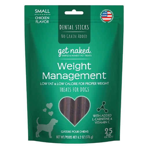 Get Naked Weight Management Grain - Free Dental Stick Dog Treats Chicken 1ea/6.2 oz, SM - Petsplace.store