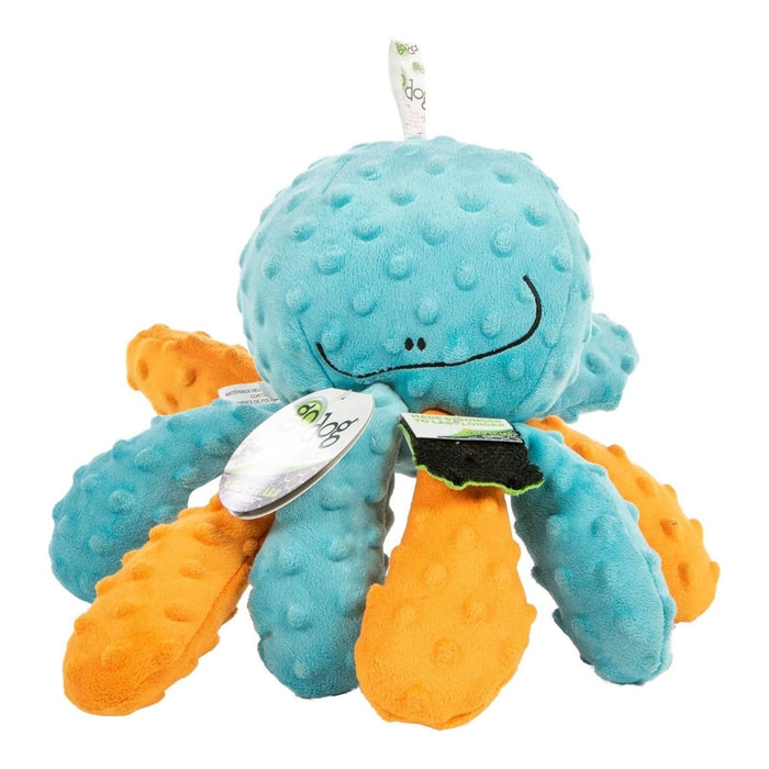 Godog Crazy Tugs Octopus Dog Toy Blue Large - Petsplace.store