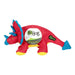 Godog Dino Frills Squeaky Plush Dog Toy Red Small - Petsplace.store