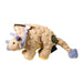 Godog Dinos Frills The Triceratops Dog Toy Gray Small - Petsplace.store