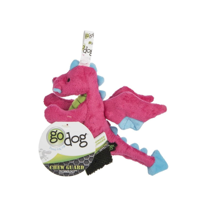 Godog Dragons Dog Toy Pink Small - Petsplace.store