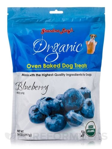 Grandma Lucys Dog Organic Baked Blueberry Treat 14 oz. - Petsplace.store