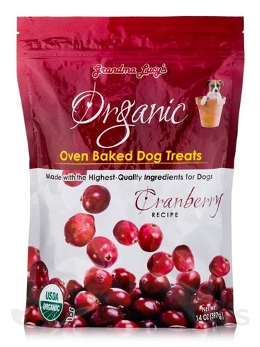 Grandma Lucys Dog Organic Baked Cranberry Treat 14oz. - Petsplace.store