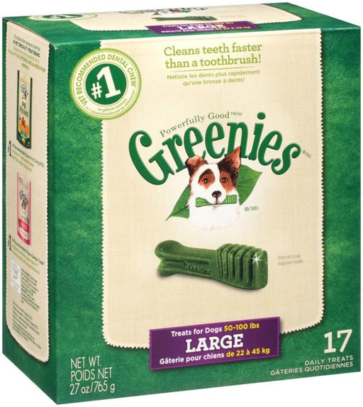 Greenies Dog Dental Treats Large Original 1ea/27 oz, 17 ct - Petsplace.store