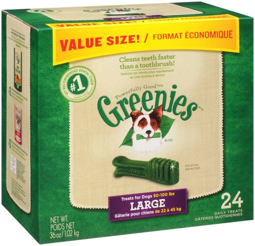 Greenies Dog Dental Treats Large Original 1ea/36 oz, 24 ct - Petsplace.store