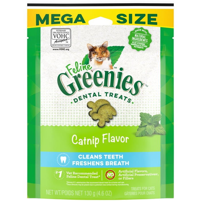 Greenies Feline Adult Cat Dental Treats Catnip 1ea/4.6 oz - Petsplace.store