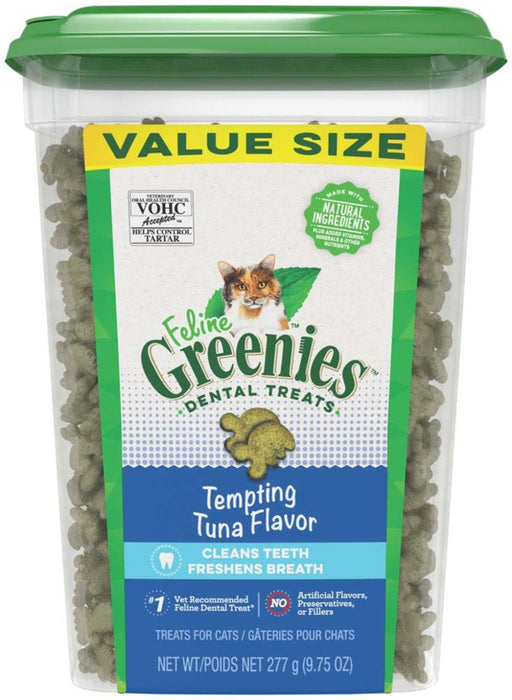 Greenies Feline Adult Cat Dental Treats Tempting Tuna 1ea/9.75 oz - Petsplace.store