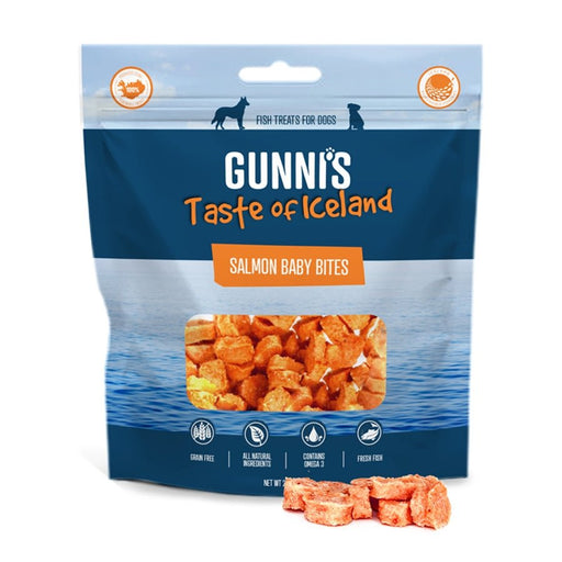 Gunnis Dog Baby Bites Salmon 2.5oz. - Petsplace.store