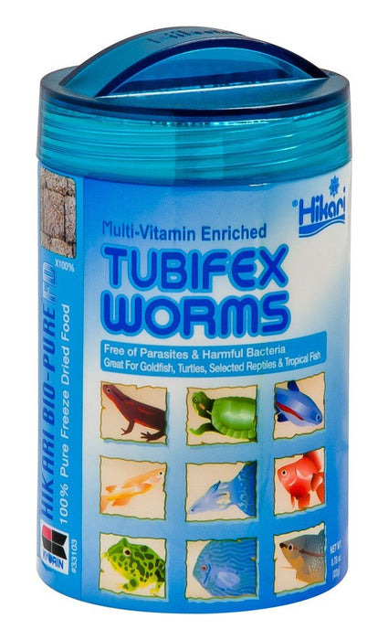 Hikari USA Bio - Pure Tubifex Worms Freeze Dried Fish Food 1ea/0.78 oz - Petsplace.store