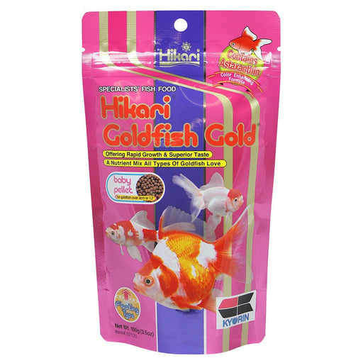 Hikari USA Goldfish Gold Pellets Fish Food 1ea/3.5 oz, Baby - Petsplace.store