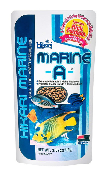 Hikari USA Marine A Pellets Slow Sinking Fish Food 1ea/3.87 oz - Petsplace.store