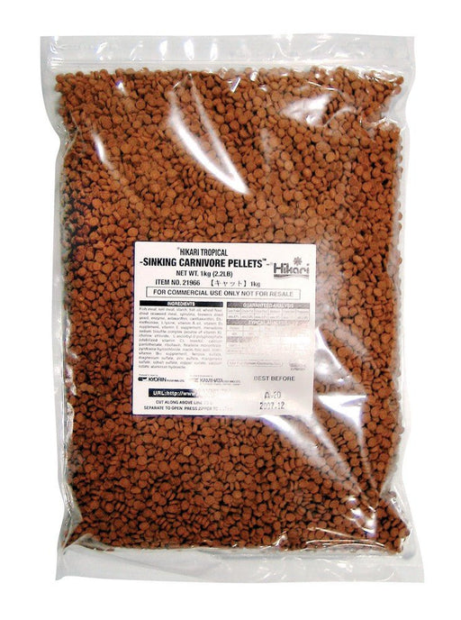 Hikari USA Sinking Carnivore Pellets Fish Food 1ea/2.2 lb - Petsplace.store