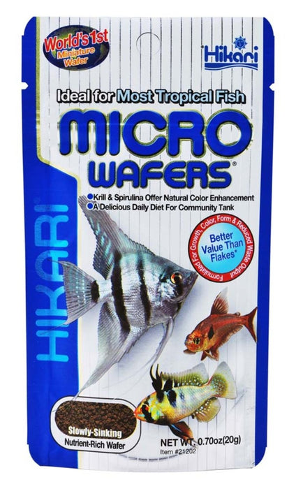 Hikari USA Tropical Micro Wafers Slow Sinking Wafer Fish Food 1ea/0.7 oz - Petsplace.store