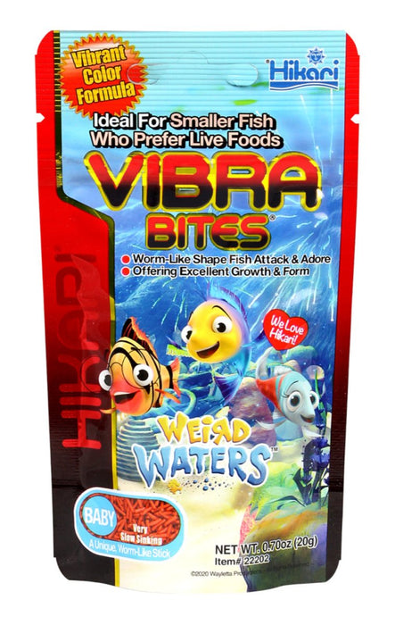 Hikari USA Vibra Bites Weird Waters Tropical Baby Fish Food 1ea/.7 oz - Petsplace.store