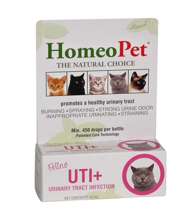 HomeoPet Feline UTI+ Cat Drops 1ea/15 ml - Petsplace.store