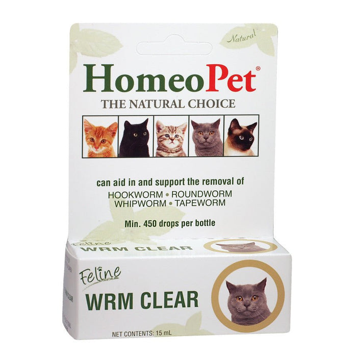 HomeoPet Feline WRM Clear 1ea/15 ml - Petsplace.store