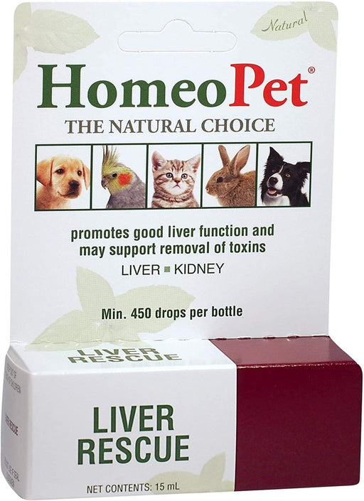 HomeoPet Liver Rescue 1ea/15 ml - Petsplace.store