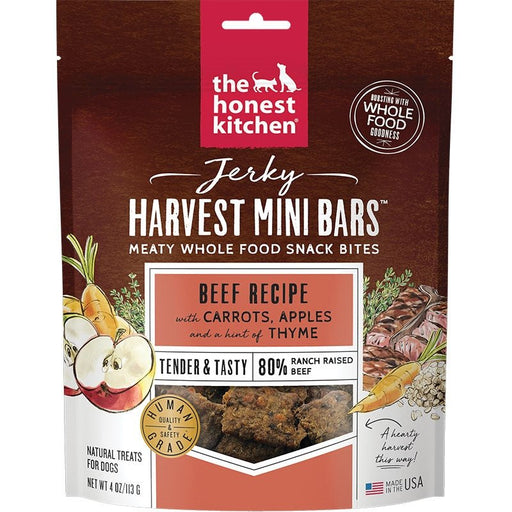 Honest Kitchen Dog Beef Jerky Harvest Bars Mini 4oz. - Petsplace.store