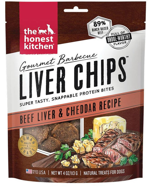 Honest Kitchen Dog Gourmet Beef Liver & Cheddar Chips 4oz. - Petsplace.store