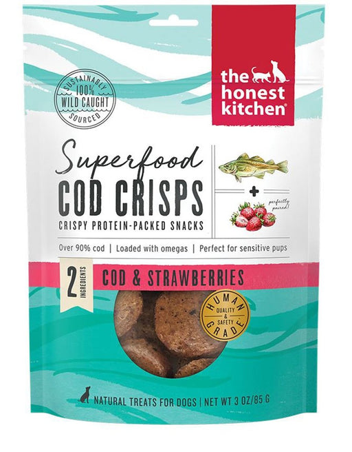 Honest Kitchen Dog Superfood Grain Free Cod Strawberry 3oz. - Petsplace.store