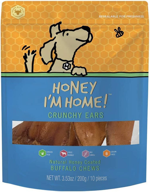 Honey Im Home Dog Buffalo ears 4 Pack - Petsplace.store