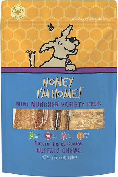 Honey Im Home Dog Buffalo Mini Muncher Variety Pack - Petsplace.store