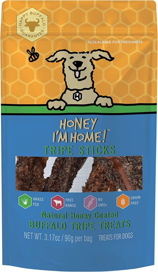 Honey Im Home Dog Buffalo Tripe Streaks 3.17oz. - Petsplace.store