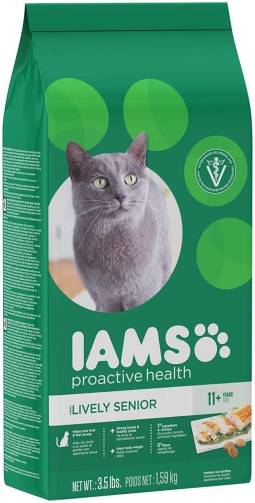 IAMS Proactive Health Senior Dry Cat Food Chicken 1ea/3.5 lb - Petsplace.store