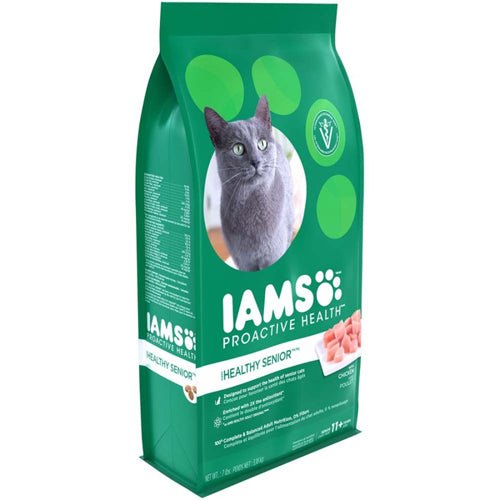 IAMS Proactive Health Senior Dry Cat Food Chicken 1ea/7 lb - Petsplace.store