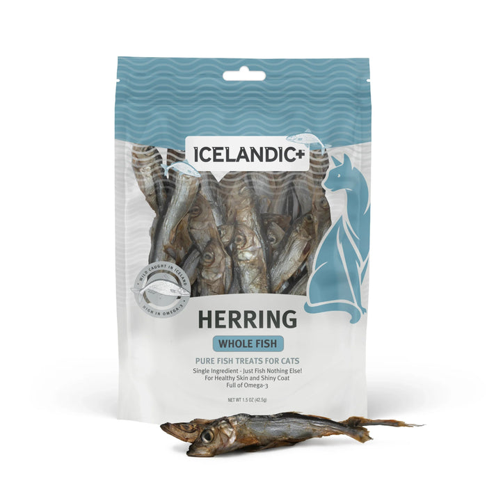 Icelandic Cat Herring Whole Fish 1.5oz. - Petsplace.store