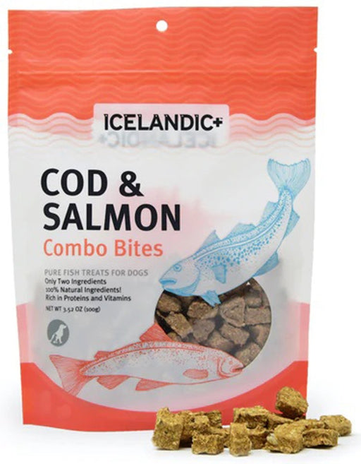 Icelandic Dog Combo Bites Cod Salmon 6Ct - Petsplace.store