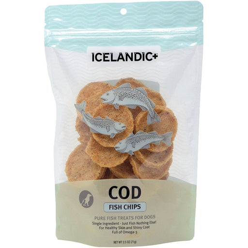 Icelandic Fish Treat - Cod Fish Chips Single Bag - Petsplace.store